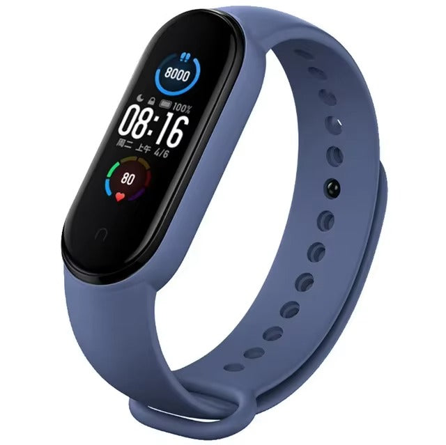 Comfort Fit Silicone Strap – Replacement Wristband for Smart Fitness Tracker 7 6 5 4 3, Adjustable Smartwatch Band, Skin-Friendly, Durable Accessory