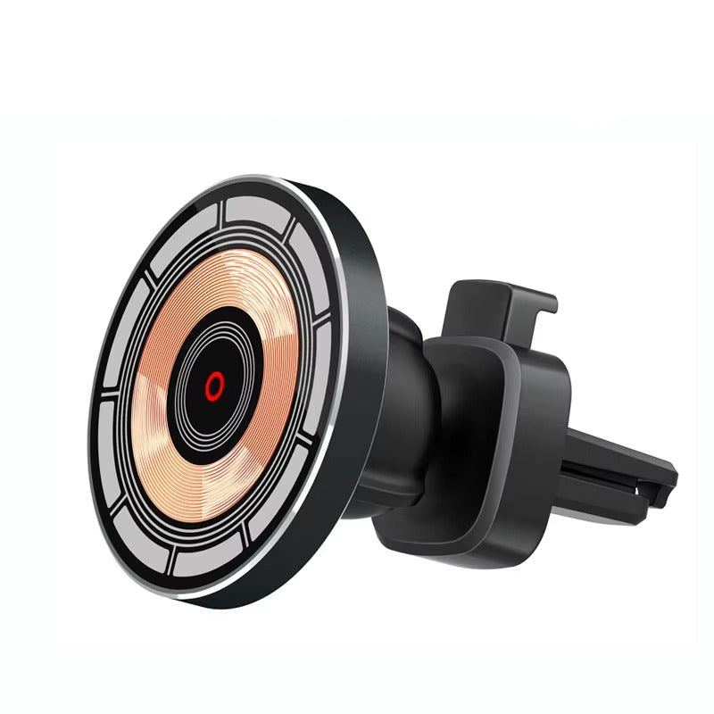 High-Speed 30W Magnetic Wireless Car Charger – Phone Holder Stand with Fast Charging, Dashboard or Vent Mount