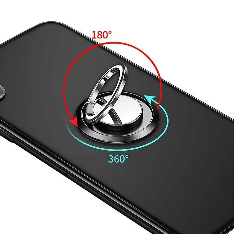 Premium, Metal Finger Ring Phone Holder – 180° Rotatable, Grip Stand Mount, Universal Smartphone Holder for Apple iPhone