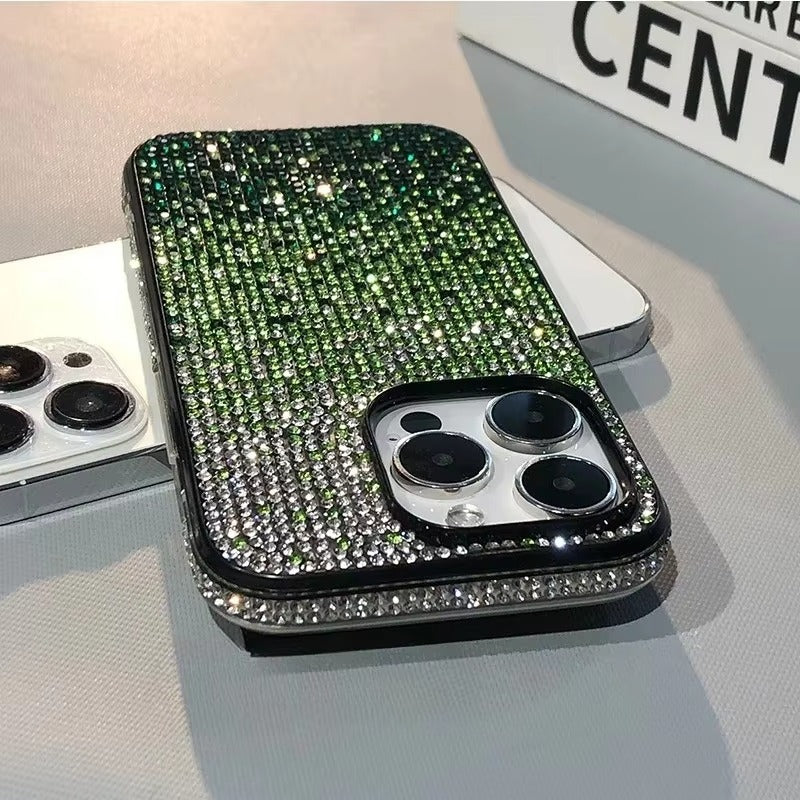 Luxury Apple iPhone Case, MagSafe Compatible, Camera Lens & Screen Protection, Ultra Thin, Shockproof, Magnetic Full All Around Cover – Full Shiny Diamond Bumper Frame Case with Sparkling Edge Design for Elegant Protection