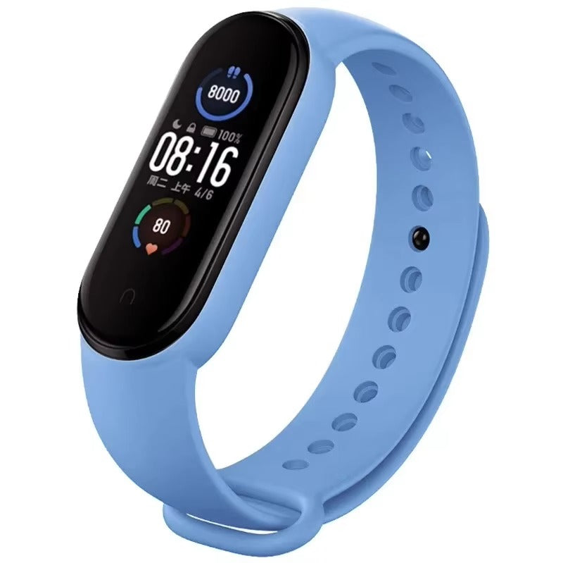 Comfort Fit Silicone Strap – Replacement Wristband for Smart Fitness Tracker 7 6 5 4 3, Adjustable Smartwatch Band, Skin-Friendly, Durable Accessory