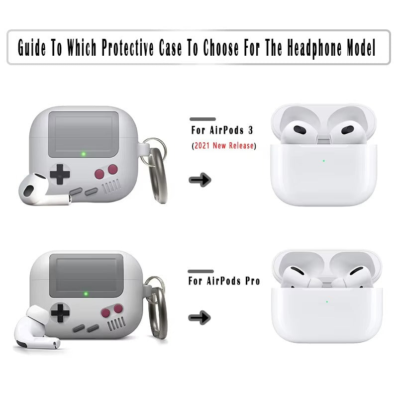 High-Quality Silicone Case for AirPods 3, and Pro – Fun, Game-Inspired Protective Cover, Shockproof Shell for 3rd Gen, Wireless Charging Case