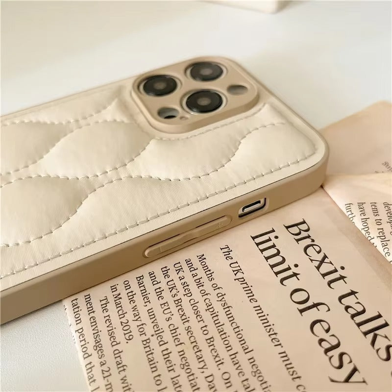 Luxury 3D Texture Apple iPhone Case, MagSafe Compatible, Ultra Thin Magnetic with Solid Color Silicone Bumper and Wavy Design