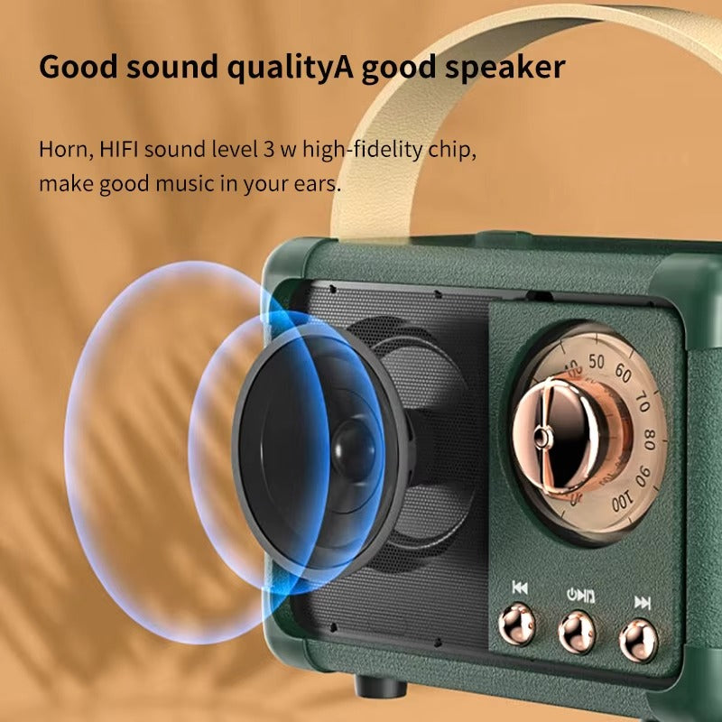 High Quality Portable Bluetooth Speaker for iPhone, Waterproof Wireless Subwoofer, Outdoor Loud Music Box with Deep Bass for Car and Home Use