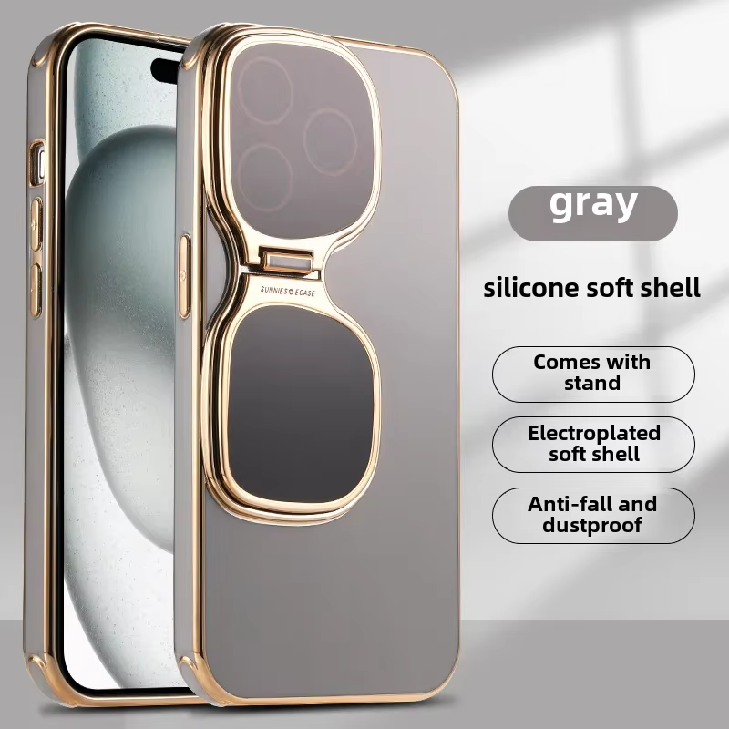 Premium Apple iPhone Case, MagSafe Compatible, Camera Lens and Screen Protection, Ultra Thin, Shockproof, Magnetic, Full All Around Protection, Fold Lens Stand Holder Cover