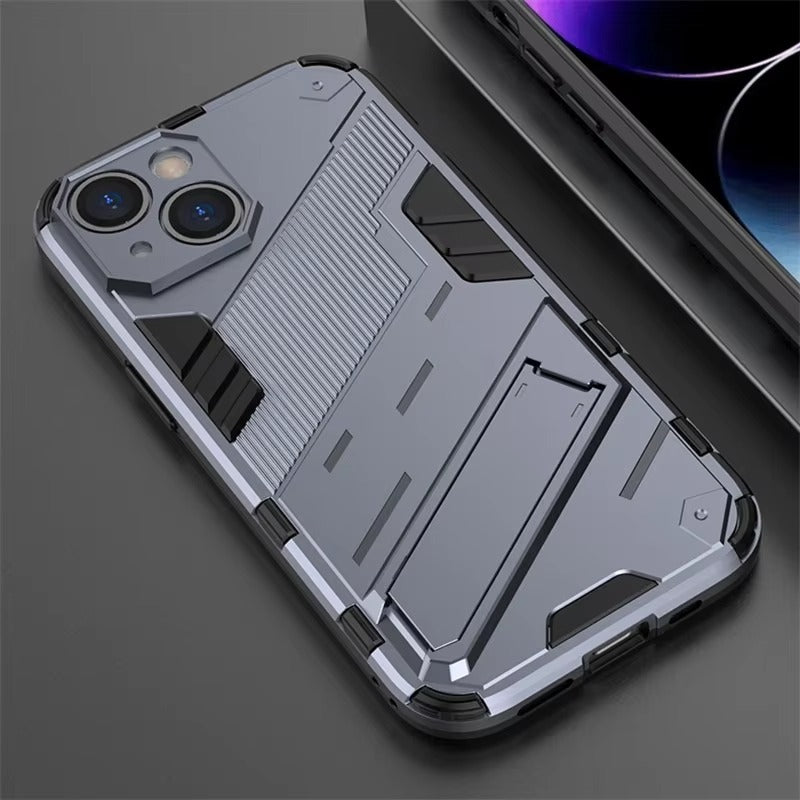 Robust Apple iPhone Case, MagSafe Compatible, Camera Lens and Screen Protection, Ultra Thin, Shockproof, Magnetic, Full All Around Protection, Armor Kickstand Cover