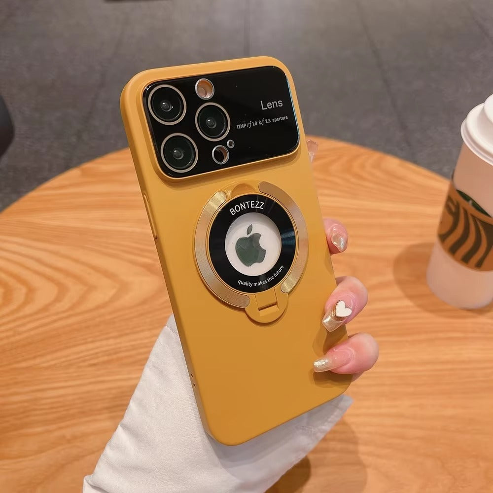 Premium Apple iPhone Case, MagSafe Compatible, Camera Lens and Screen Protection, Ultra Thin, Shockproof, Magnetic, Full All Around Protection, Magnetic Bracket Cover