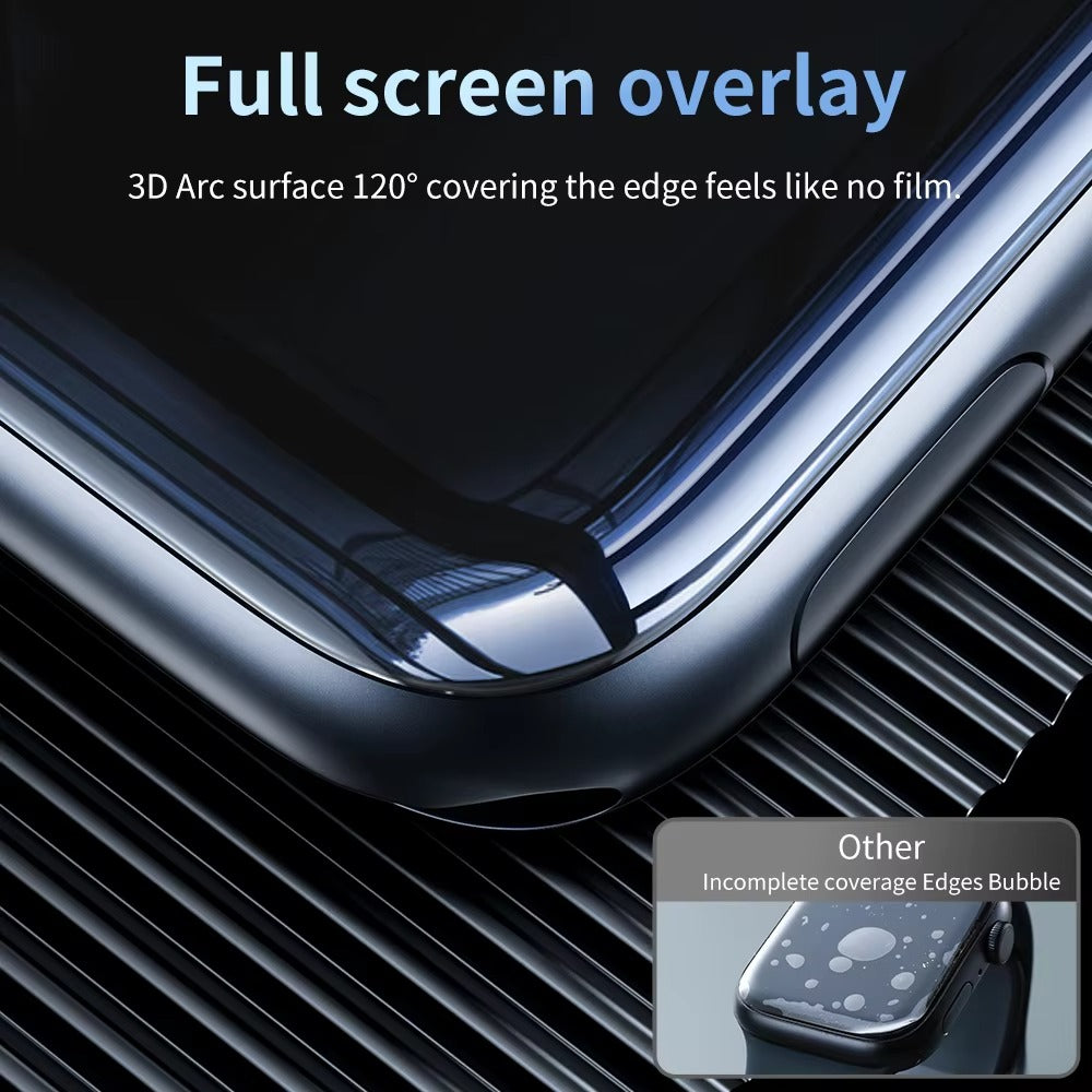 Premium 2-Pack Apple Watch Screen Protector – HD Full Adhesive Scratch-Resistant Display Guard for 40mm to 45mm Smartwatch