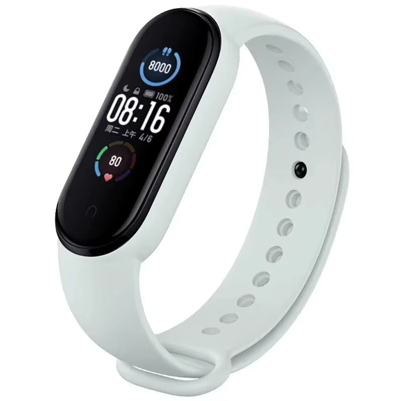 Comfort Fit Silicone Strap – Replacement Wristband for Smart Fitness Tracker 7 6 5 4 3, Adjustable Smartwatch Band, Skin-Friendly, Durable Accessory