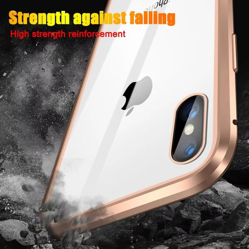 Premium Apple iPhone Case Compatible Camera Lens & Screen Protector Ultra Thin Shockproof Magnetic Full All Around Protection
