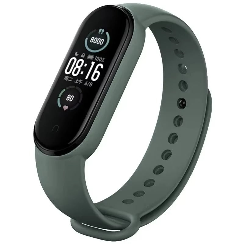 Comfort Fit Silicone Strap – Replacement Wristband for Smart Fitness Tracker 7 6 5 4 3, Adjustable Smartwatch Band, Skin-Friendly, Durable Accessory