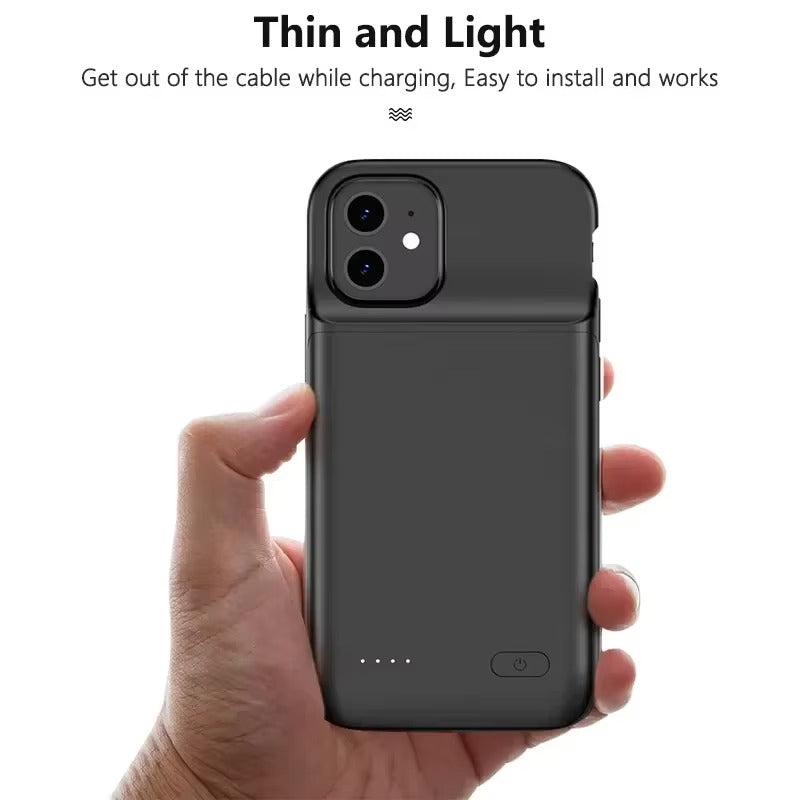 Robust Apple iPhone Case MagSafe Compatible, Camera Lens & Screen Protection, Ultra Thin Shockproof Magnetic Full All Around Protection Cover with 10000mAh Battery Charger