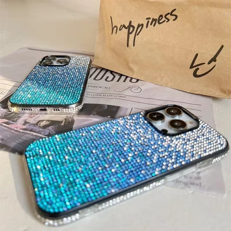 Luxury Apple iPhone Case, MagSafe Compatible, Camera Lens & Screen Protection, Ultra Thin, Shockproof, Magnetic Full All Around Cover – Full Shiny Diamond Bumper Frame Case with Sparkling Edge Design for Elegant Protection