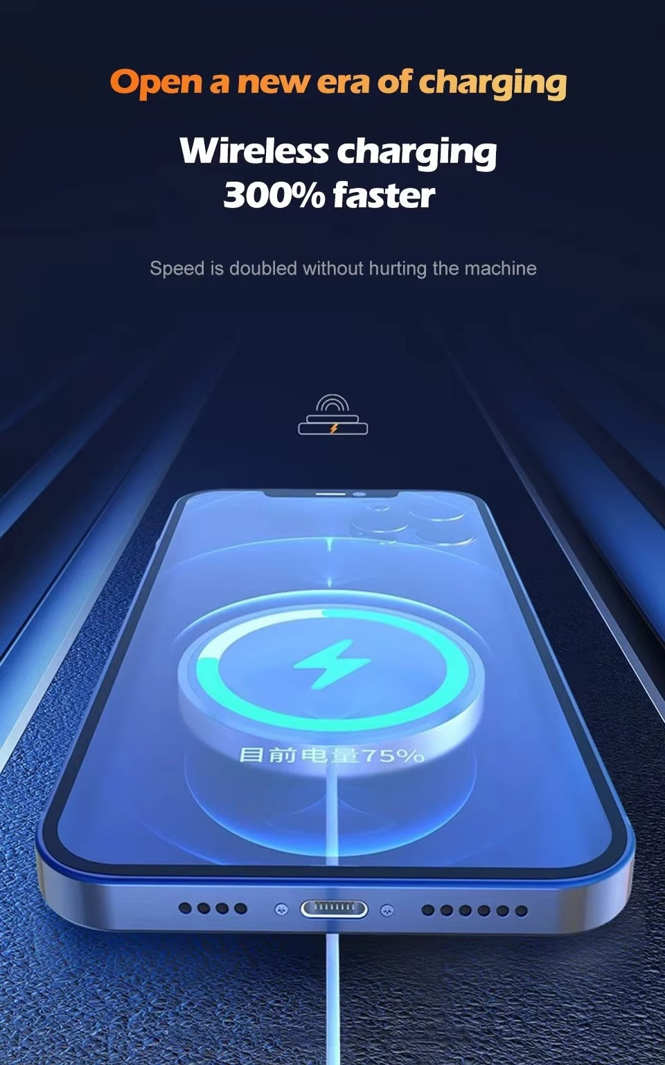 High-Speed 30W Magnetic Wireless Charger – MagSafe Fast Charging Pad with Type-C Cable for iPhone, Strong Adsorption, Case-Friendly, Signal Safe