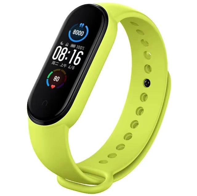 Comfort Fit Silicone Strap – Replacement Wristband for Smart Fitness Tracker 7 6 5 4 3, Adjustable Smartwatch Band, Skin-Friendly, Durable Accessory