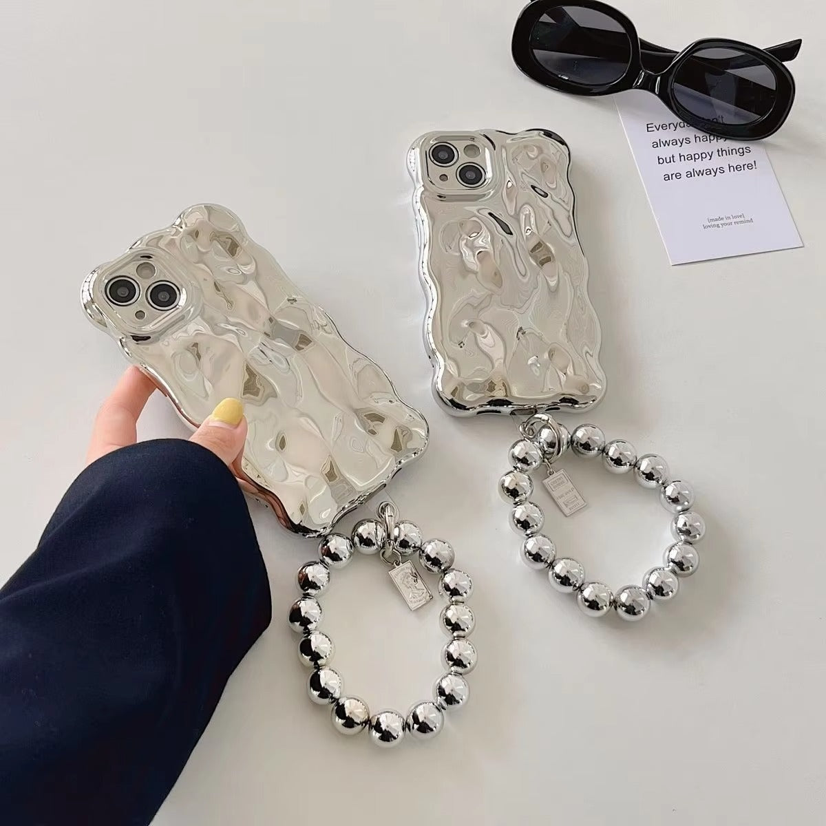 Luxury Apple iPhone Case, MagSafe Compatible, Camera Lens and Screen Protection, Ultra Thin, Shockproof, Magnetic, Full All Around Protection, Meteorite Bracelet Cover