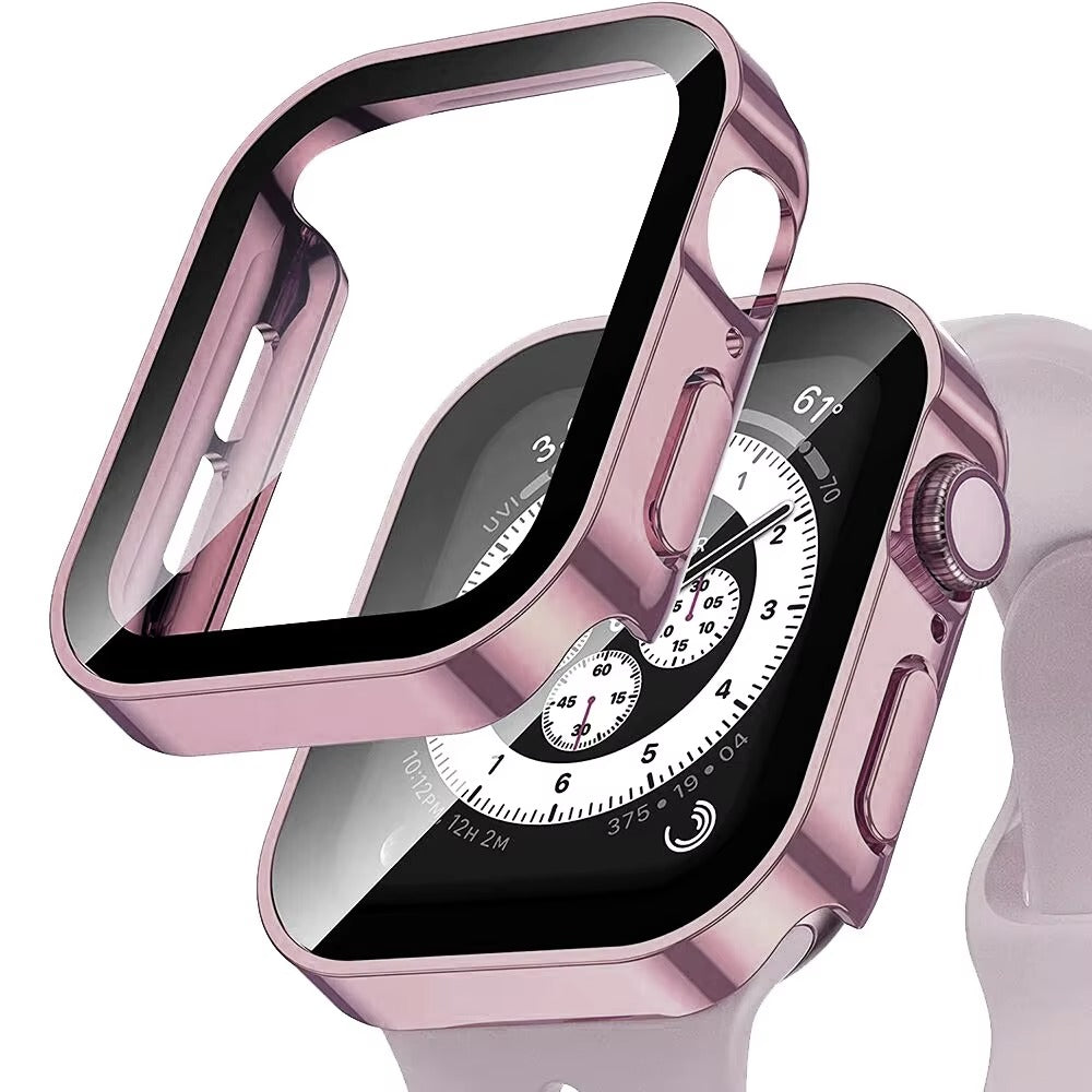 High Quality Tempered Glass Case for Apple Watch – Full Coverage Display Protector Film for 40mm to 45mm Smartwatches