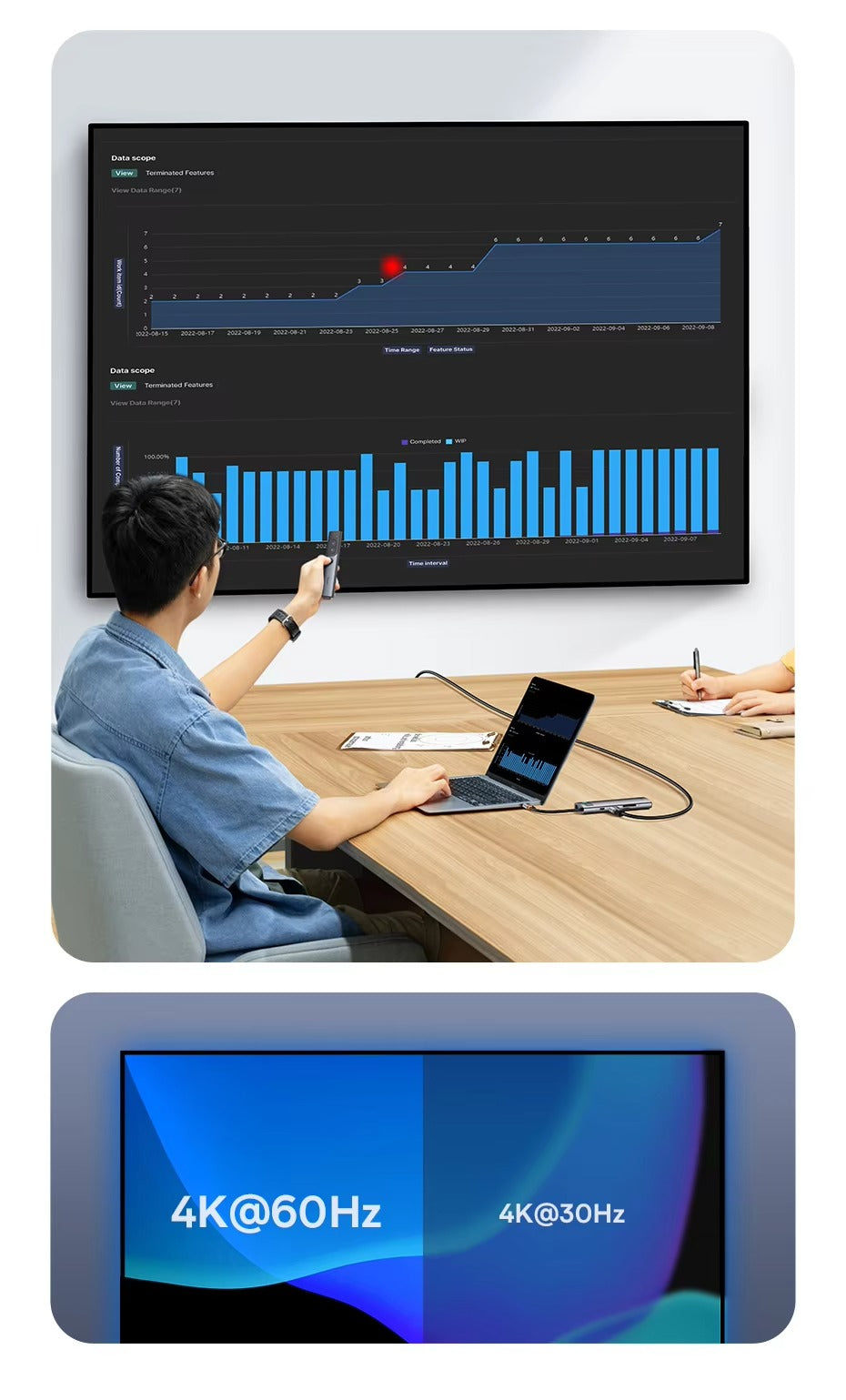 High Quality USB-C Hub Adapter – Type-C to HDMI, USB 3.1, 10Gbps, RJ45 Ethernet, Laptop, Tablet, USB-C Devices