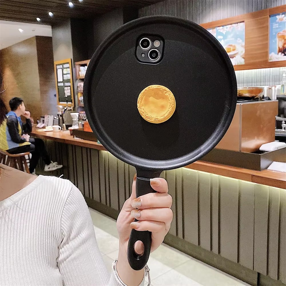 Premium Apple iPhone Case, MagSafe Compatible, Camera Lens and Screen Protection, Ultra Thin, Shockproof, Magnetic, Full All Around Protection, 3D Cartoon Pan Egg Cover