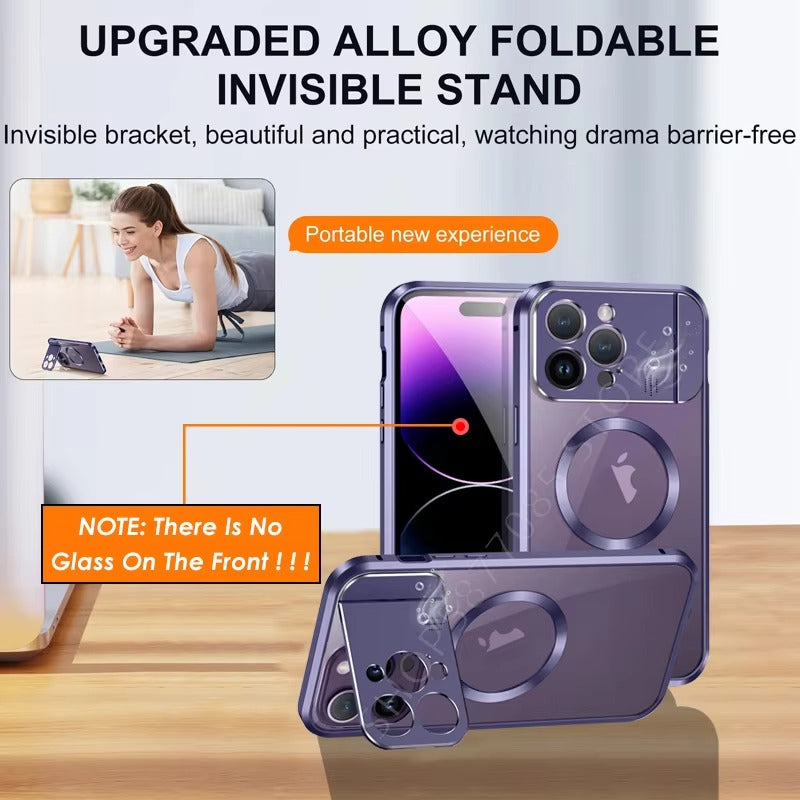 Luxury Magnetic Apple iPhone Case, MagSafe Compatible, Ultra Thin Shockproof Full Protection Cover with Wireless Charging