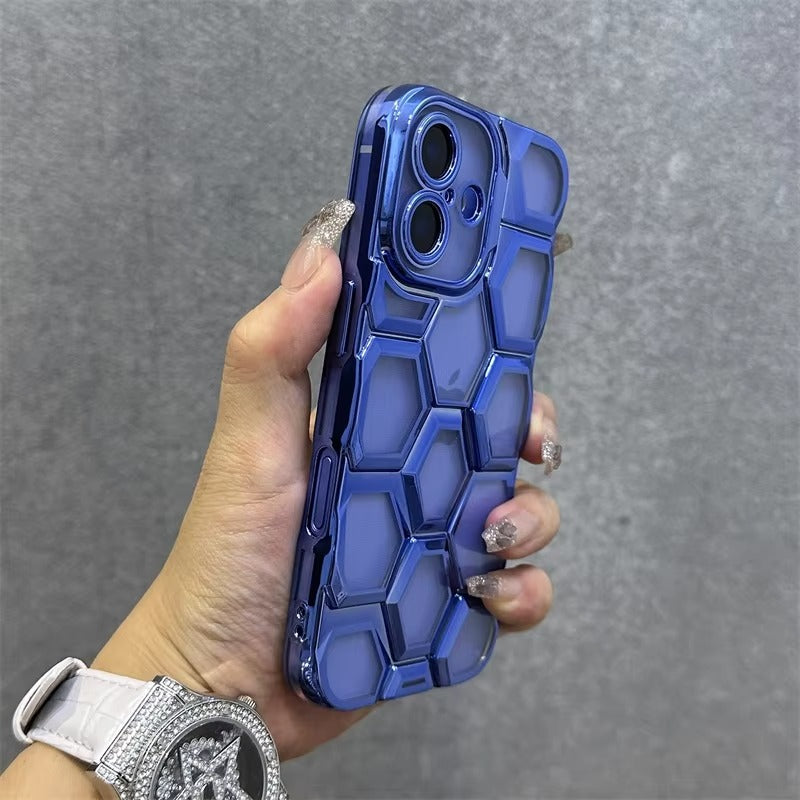 Luxury Apple iPhone Case, MagSafe Compatible, Camera Lens & Screen Protection, Ultra Thin, Shockproof, Magnetic Full All Around Cover – Clear Electroplated TPU Case with Football Design & Wrist Hand Chain