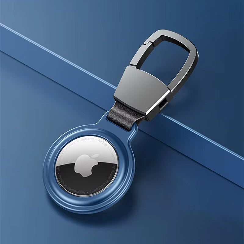 Premium Metal AirTag Case with Keychain – Magnetic Shockproof Anti-Scratch Protective Shell Cover, Durable Lightweight Aluminum Alloy Holder for Tracker