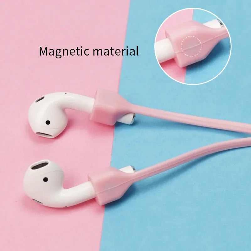 High Quality Magnetic Anti-Lost AirPods Strap – Silicone Neckband Cord for AirPods Pro 3 2 1, Wireless Earbuds Holder with Secure Fit, Lightweight & Durable