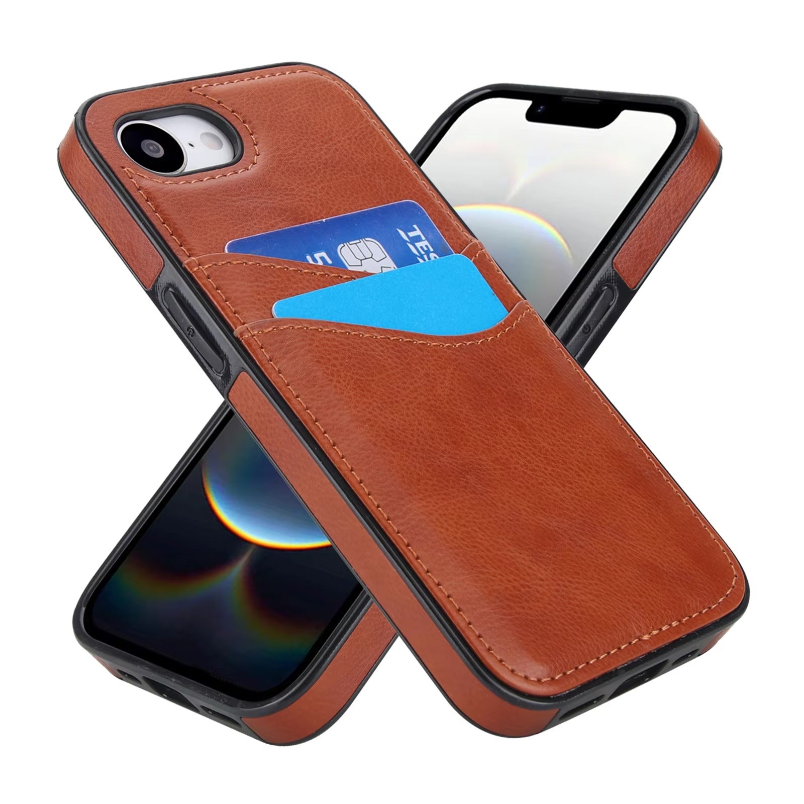 Premium Apple iPhone Case, MagSafe Compatible, Camera Lens and Screen Protection, Ultra Thin, Shockproof, Magnetic, Full All Around Protection, Leather Card Wallet Cover