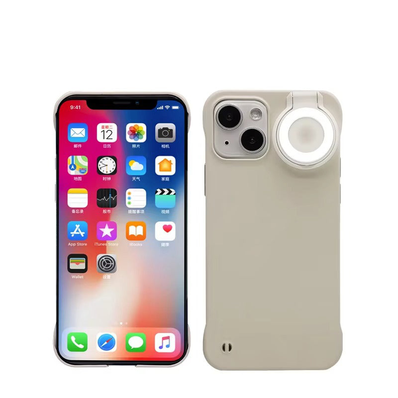 Luxury Apple iPhone Case, MagSafe Compatible, Camera Lens & Screen Protection, Ultra Thin, Shockproof, Magnetic Full All Around Cover – Built-in LED Selfie Ring Light Back Glow Case