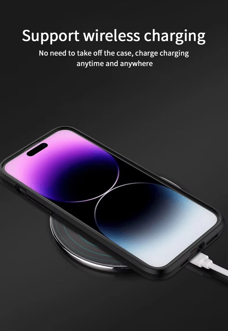 Robust Apple iPhone Case, MagSafe Compatible, Camera Lens and Screen Protection, Ultra Thin, Shockproof, Magnetic, Full All Around Protection, Armor Kickstand Cover