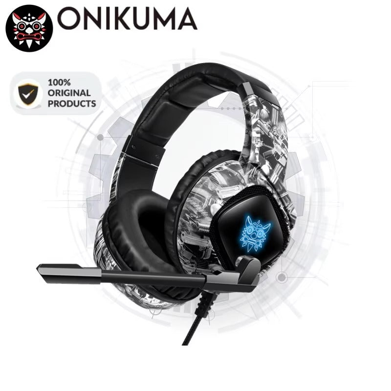 High Quality, Wired Gaming Headset with Microphone Stereo Over-Ear with Clear Sound for Apple Devices and Gaming Consoles