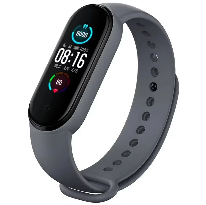 Comfort Fit Silicone Strap – Replacement Wristband for Smart Fitness Tracker 7 6 5 4 3, Adjustable Smartwatch Band, Skin-Friendly, Durable Accessory