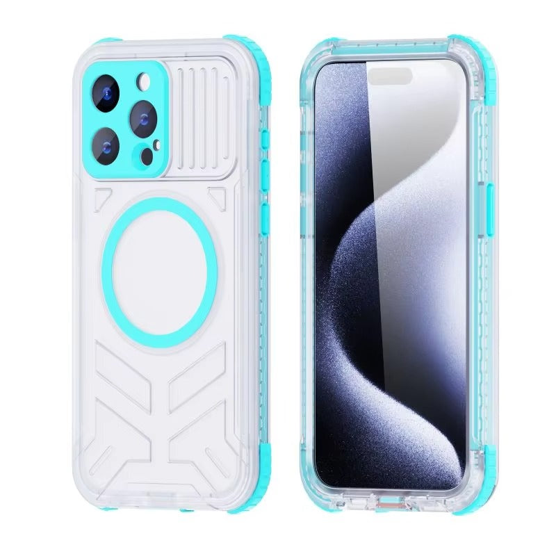 Luxury Apple iPhone Case MagSafe Compatible, Camera Lens & Screen Protection, Cover with IP68 Sealed Sport Design