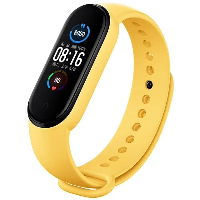 Comfort Fit Silicone Strap – Replacement Wristband for Smart Fitness Tracker 7 6 5 4 3, Adjustable Smartwatch Band, Skin-Friendly, Durable Accessory