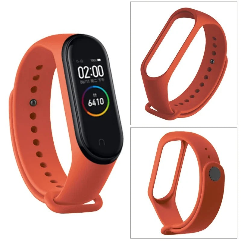 Comfort Fit Silicone Strap – Replacement Wristband for Smart Fitness Tracker 7 6 5 4 3, Adjustable Smartwatch Band, Skin-Friendly, Durable Accessory