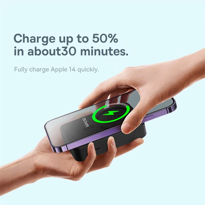 Premium, Magnetic Wireless Power Bank, 10000mAh – Mini Fast Charging Battery Pack with Auto-Wake, for iPhone