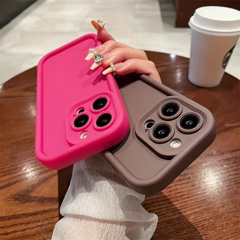 Luxury Apple iPhone Case, MagSafe Compatible, Camera Lens & Screen Protection, Ultra Thin, Shockproof, Magnetic Full All Around Cover – Candy Color Silicone Case with Soft Touch Finish & Full Protection