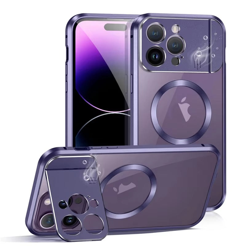 Luxury Magnetic Apple iPhone Case, MagSafe Compatible, Ultra Thin Shockproof Full Protection Cover with Wireless Charging