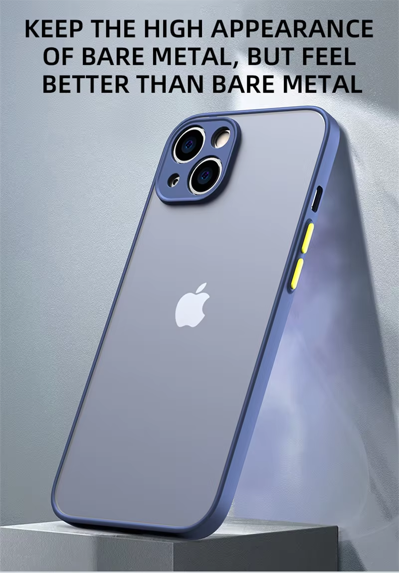 Robust Apple iPhone Case, MagSafe Compatible, Camera Lens & Screen Protection, Ultra Thin, Shockproof, Magnetic Full All Around Cover – Matte Armor Case with Clear Silicone Edges & Hard PC Back for Durable Protection