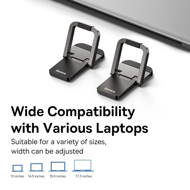 Premium, Portable, Mini Laptop Stand for MacBook, Computer, Keyboard Holder, Adjustable, Foldable, Lightweight Baseus Support for Desk, Travel, Work