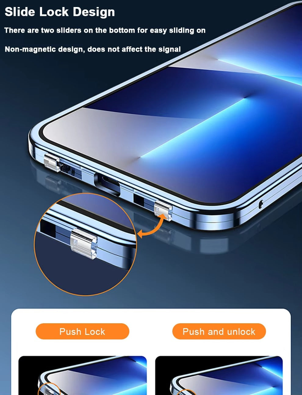 High Quality 360° Magnetic Apple iPhone Case Ultra Full Metal Cover with Dual-Sided Glass and Camera Lens Protection Frame