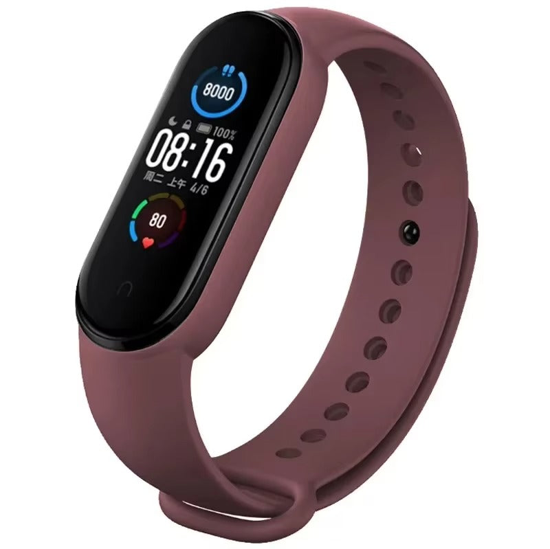 Comfort Fit Silicone Strap – Replacement Wristband for Smart Fitness Tracker 7 6 5 4 3, Adjustable Smartwatch Band, Skin-Friendly, Durable Accessory