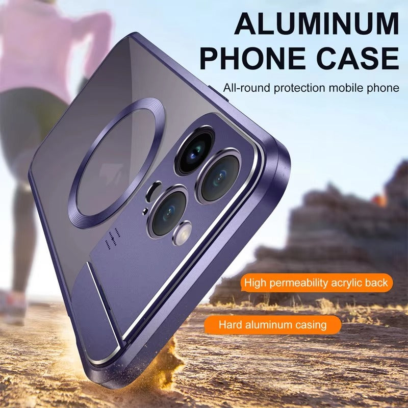 Luxury Magnetic Apple iPhone Case, MagSafe Compatible, Ultra Thin Shockproof Full Protection Cover with Wireless Charging
