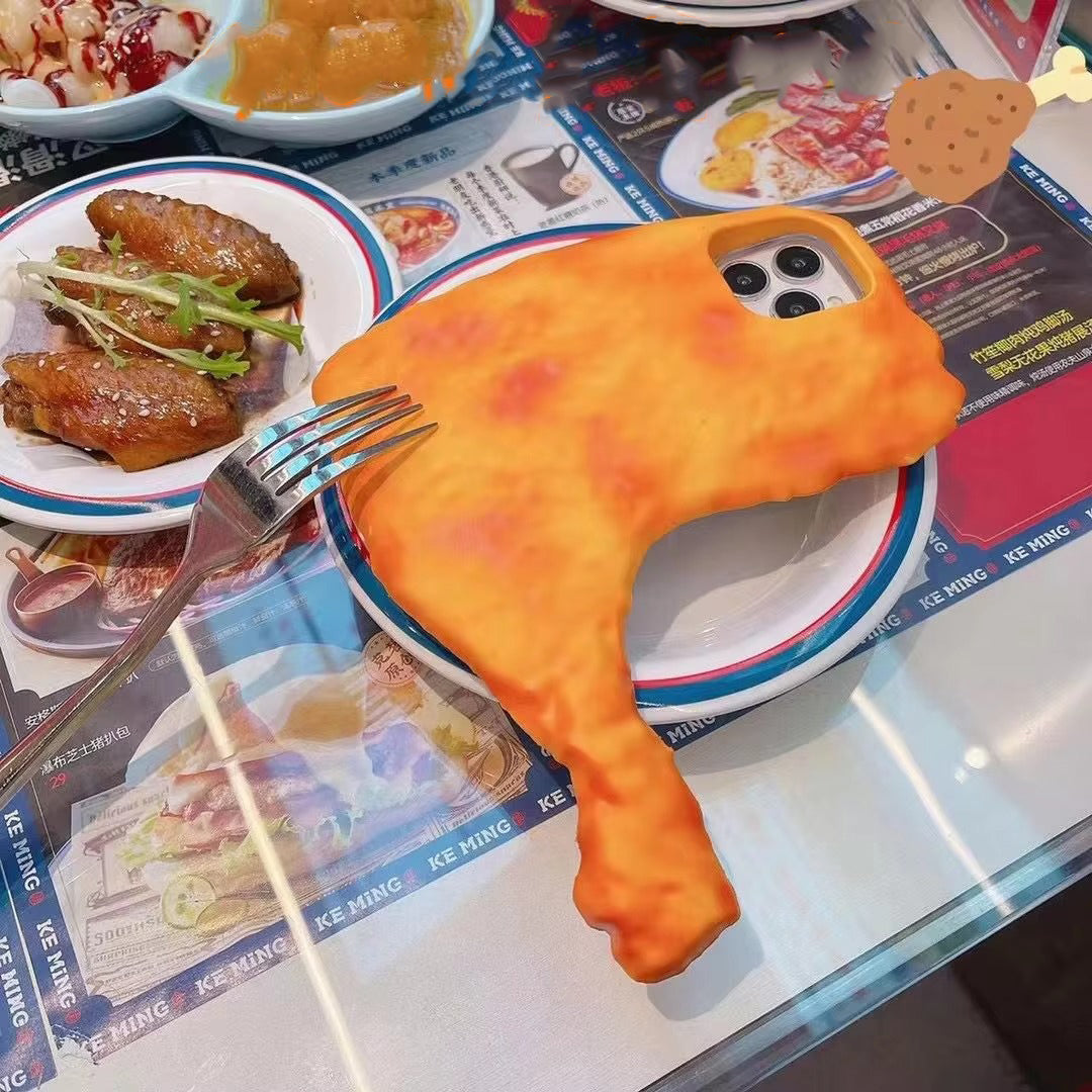 Premium Apple iPhone Case, MagSafe Compatible, Camera Lens and Screen Protection, Ultra Thin, Shockproof, Magnetic, Full All Around Protection, Grilled Chicken Leg Cover