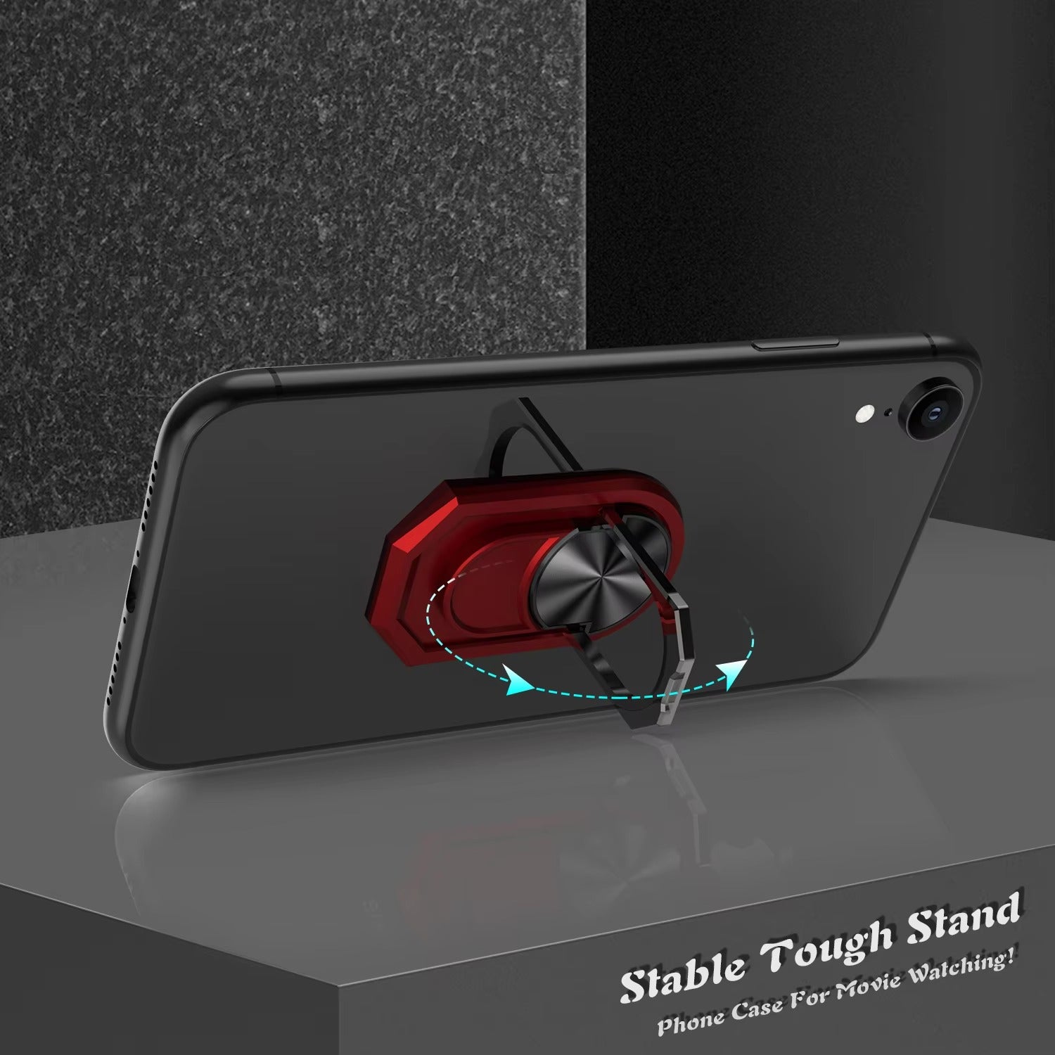 Premium, Metal Finger Ring Phone Holder – 180° Rotatable, Grip Stand Mount, Universal Smartphone Holder for Apple iPhone