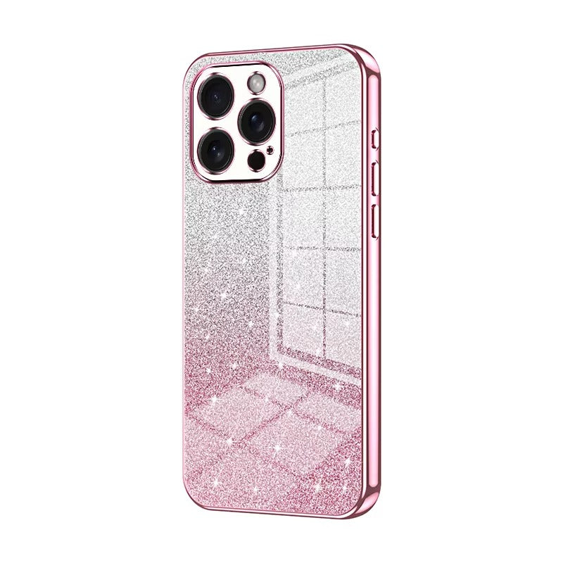 Luxury Apple iPhone Case, MagSafe Compatible, Camera Lens & Screen Protection, Ultra Thin, Shockproof, Magnetic Full All Around Cover – Electroplated Glitter Soft TPU Case with Shockproof Back Protection