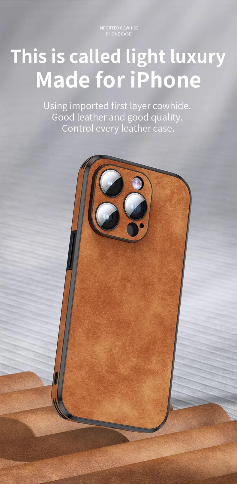 Shockproof Magnetic Leather Apple iPhone Case, MagSafe Compatible, Full Lens and Screen Protection, Slim Bumper Grip Cover for Everyday Mobile Use