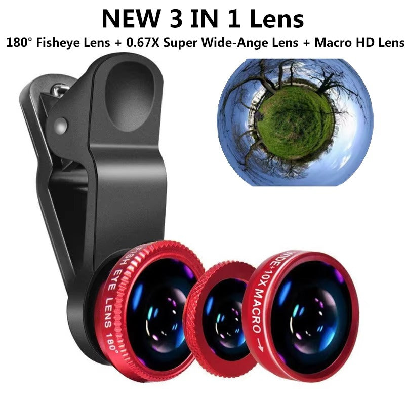 Premium 2-in-1 Mobile Phone Lens Kit – 0.45X Super Wide-Angle +On Lens with 37mm Universal Mount for Apple iPhone Photography