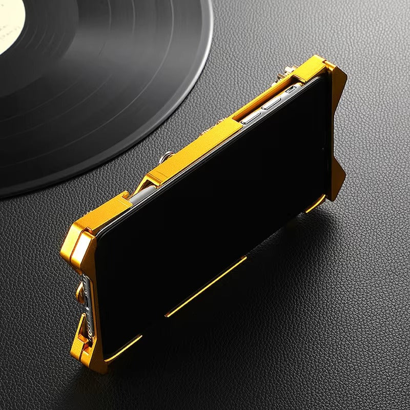 Luxury Armor Apple iPhone Case, MagSafe Compatible, Magnetic Cover with Metal Kickstand, Back and Skull Compass Design