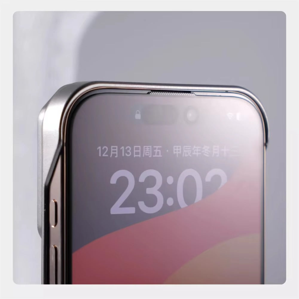 Luxury Apple iPhone Case, MagSafe Compatible, Camera Lens & Screen Protection, Ultra Thin, Shockproof, Magnetic Full All Around Cover – Frameless Carbon Fiber Pattern Slim Case with Lens Holder & Wireless Charging Support